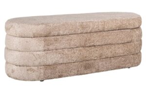 Béžový čalouněný puf Richmond Camille 132 x 45 cm