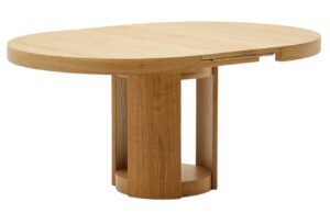 Dubový rozkládací jídelní stůl Kave Home Artis 120/170 x 120 cm