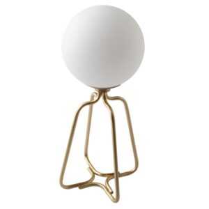 Bílá skleněná stolní lampa Angel Cerdá No. 8049