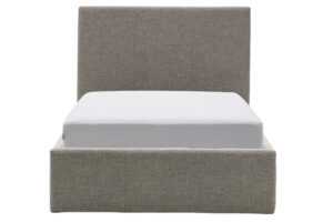 Kave Home Šedá jednolůžková postel Nahiri 90 x 200 cm