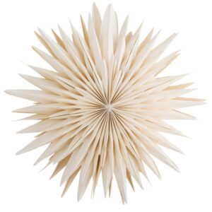 Bloomingville Bílá papírová vánoční světelná hvězda Elijas 50 cm