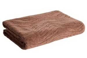 Kave Home Hnědá bavlněná osuška Dalira 70 x 140 cm