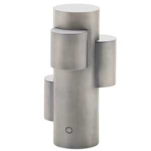 Kave Home Světle šedá kovová nabíjecí LED lampa Adrina