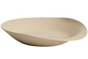 Kave Home Béžová keramická dekorativní mísa Ebenor 54 x 50 cm