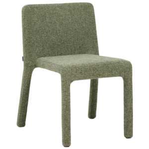 Kave Home Zelená čalouněná jídelní židle Loria