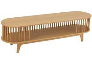 J-line Dřevěný TV stolek Vertical 150 x 40 cm