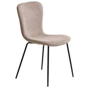 Unique Furniture Béžová čalouněná jídelní židle Delta