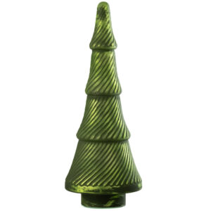 J-line Zelená skleněná vánoční dekorace Nunie