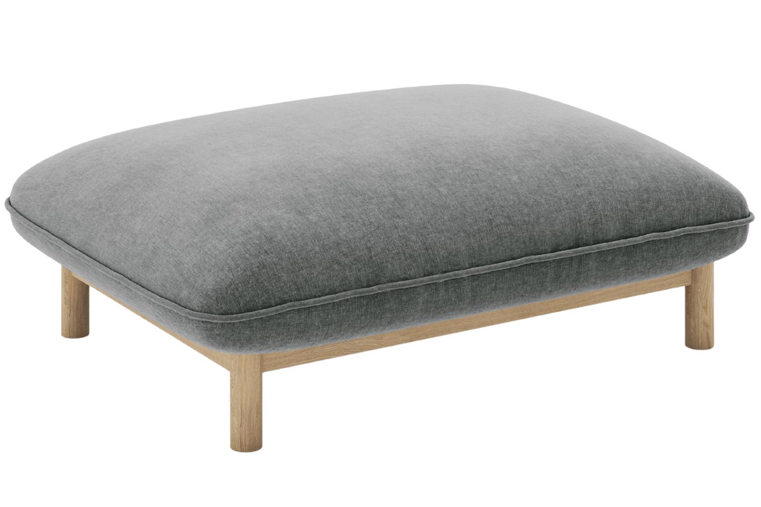 Micadoni Tmavě šedá podnožka Ada 95 x 65 cm