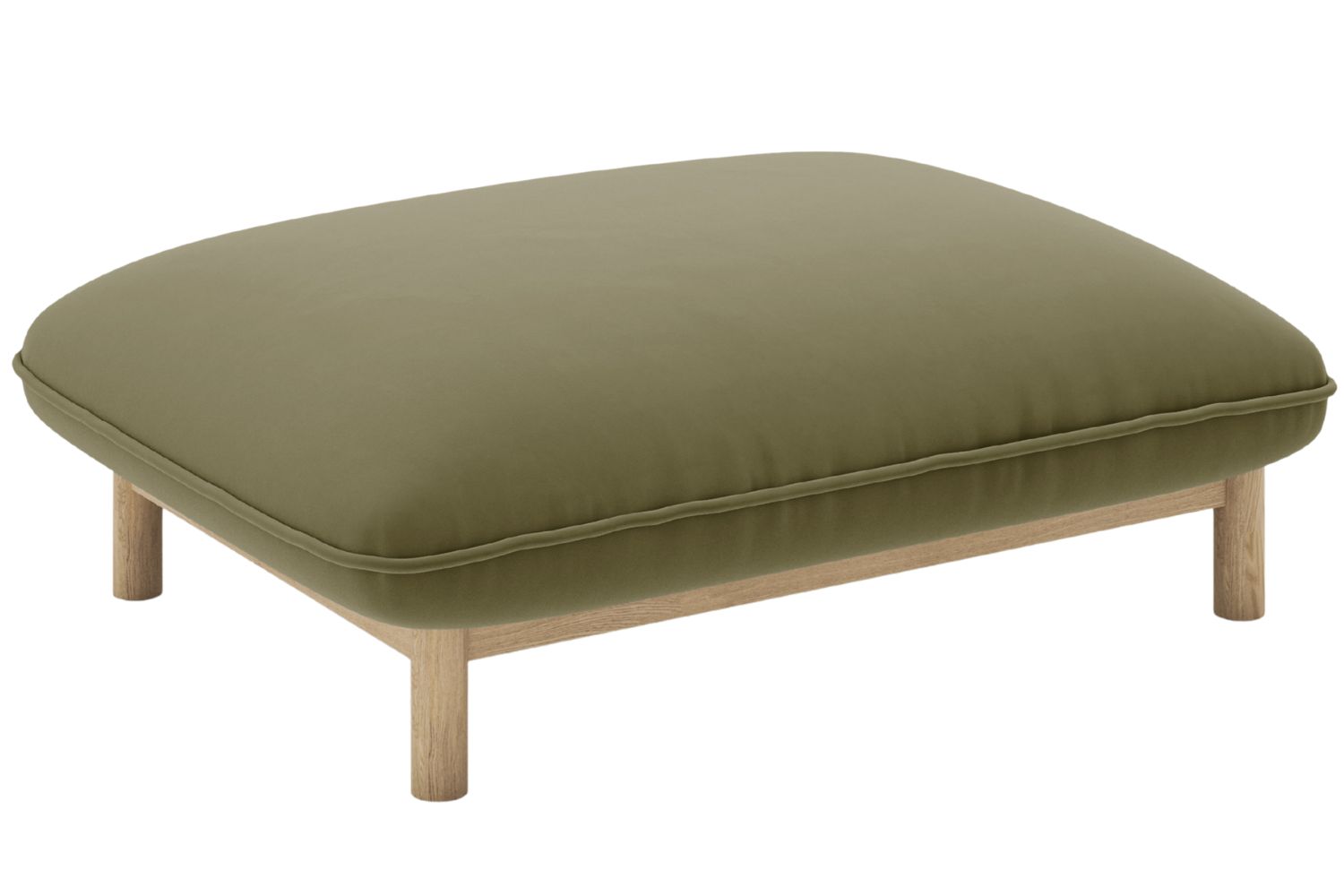 Micadoni Zelená sametová podnožka Ada 95 x 65 cm