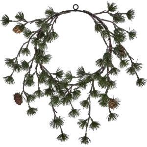 House Doctor Zelený vánoční věnec Torch 30 cm