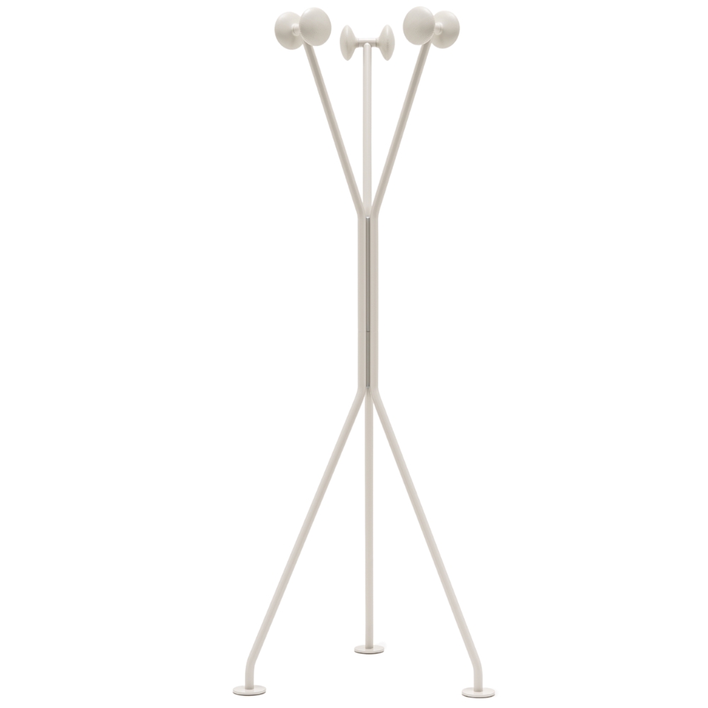 MDD Béžový kovový stojací věšák Ramo 163 cm