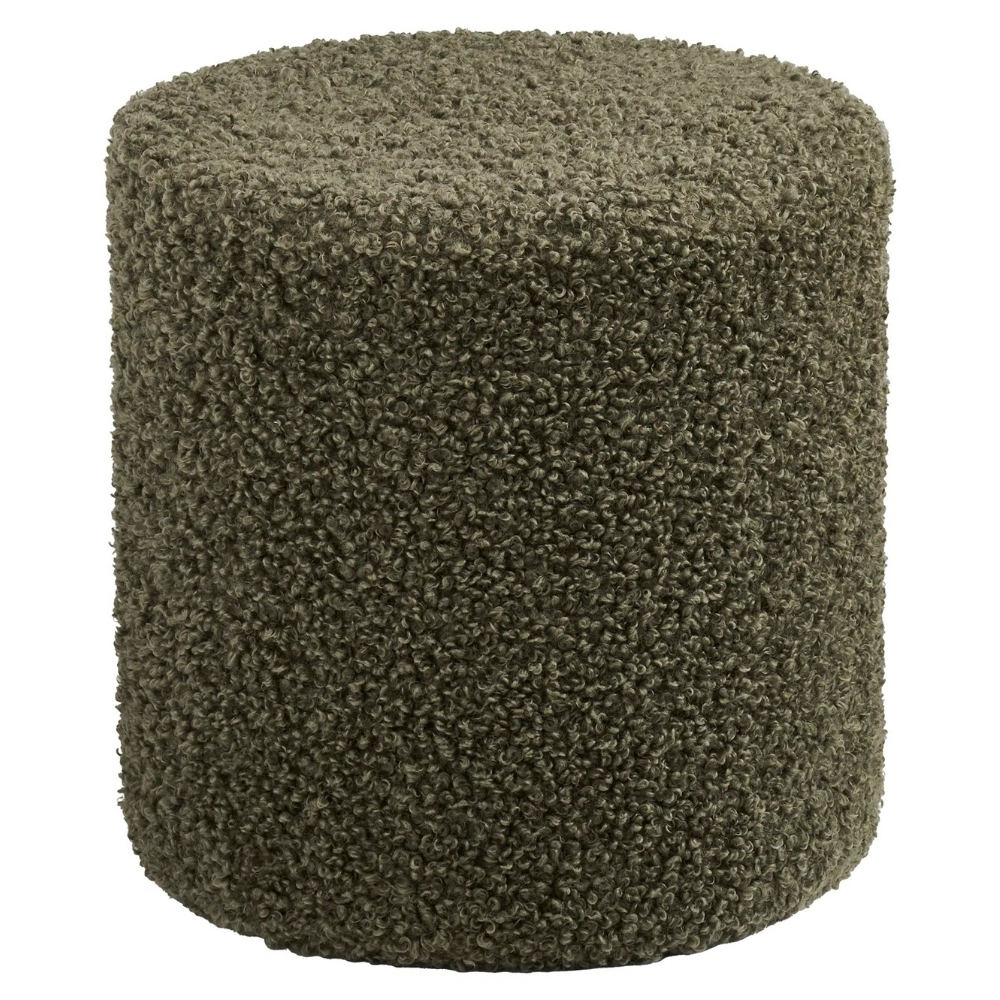 Nordic Living Zelený taburet Ejby 34 cm