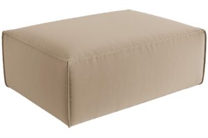 Cosmopolitan Design Pískově hnědá sametová podnožka Mackay 100 x 69 cm