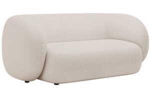 Micadoni Béžová bouclé dvoumístná pohovka Kate 183 cm